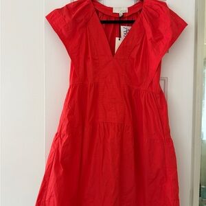 Pinch Bright Red V-Neck Top